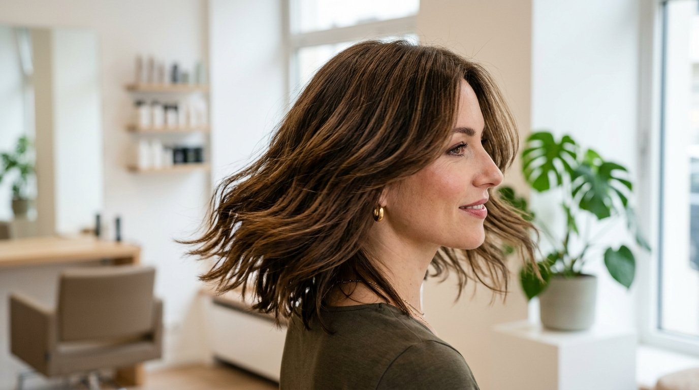 entdecken Sie den trendigsten Haarschnitt des Frühlings 2026 mit unsichtbaren Stufen für mehr Bewegung und Leichtigkeit statt klassischem Carré