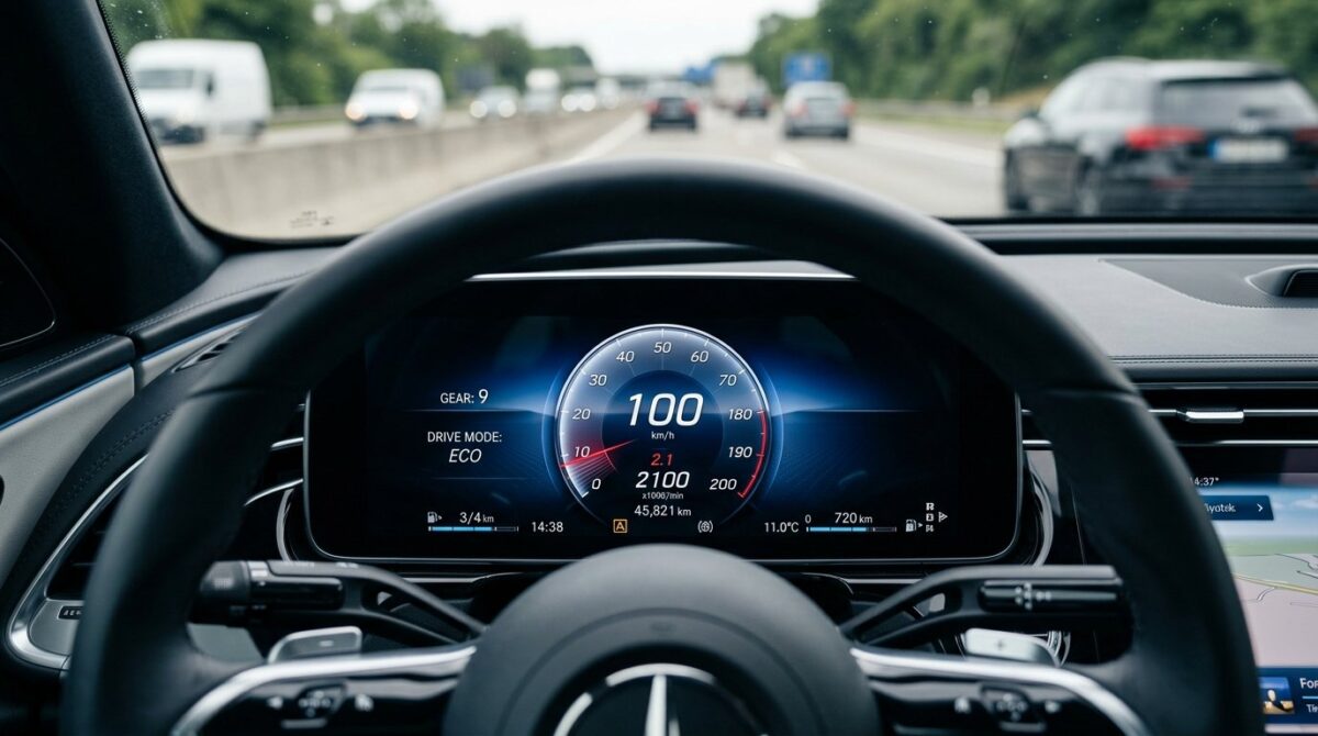 entdecken Sie die optimale Fahrgeschwindigkeit für maximale Kraftstoffeffizienz und sparen Sie bis zu 25 % Benzinverbrauch mit dem richtigen Gang