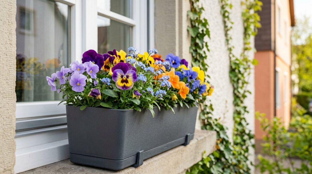 entdecken Sie 5 robuste Blumen für Ihren Blumenkasten im April, die Frühlingstemperaturen perfekt vertragen und ohne Eisheilige gedeihen