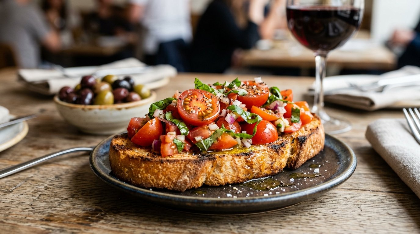 entdecken Sie das Geheimnis perfekter Bruschetta: die bewährte 3-Minuten-Röstregel der italienischen Nonnas für authentische Röstaromen und knuspriges Brot