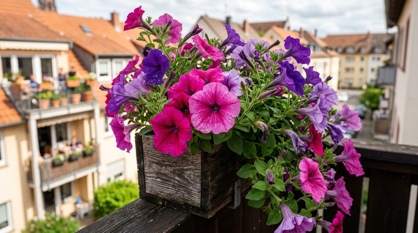 entdecken Sie den professionellen Trick für robuste Petunien im April, die intensive Sonneneinstrahlung problemlos vertragen und in voller Blütenpracht erblühen