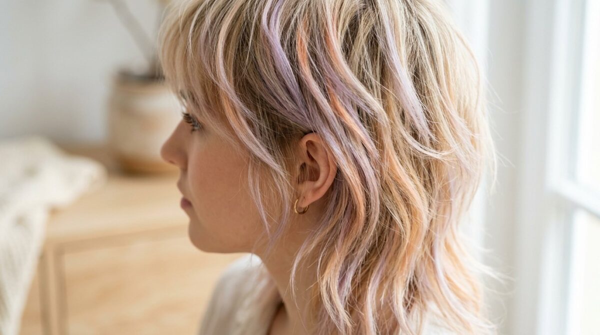 entdecken Sie die angesagtesten Frisuren und Haarfarben des Frühlings 2026 mit wilden Schnitten wie dem Wolf Cut und zarten Pastelltönen