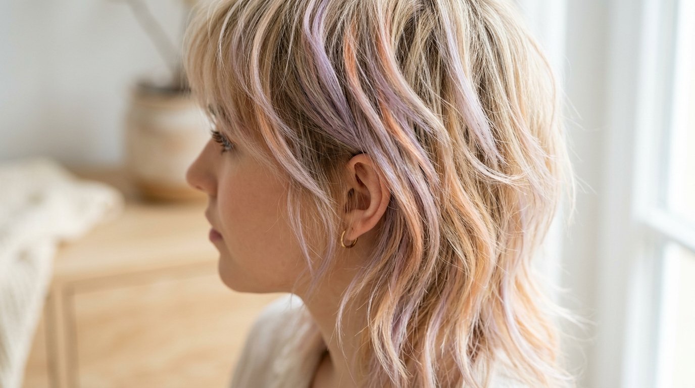 entdecken Sie die angesagtesten Frisuren und Haarfarben des Frühlings 2026 mit wilden Schnitten wie dem Wolf Cut und zarten Pastelltönen