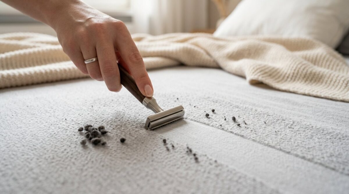 entdecken Sie die einfache 5-Sekunden-Methode, um Ihre Laken vor Pilling zu bewahren und ihnen neues Leben einzuhauchen, statt sie wegzuwerfen