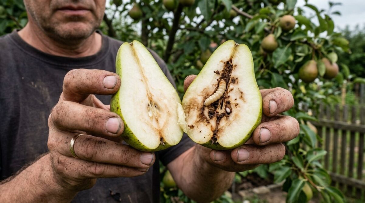 entdecken Sie die einfache Methode Mitte April, um Ihren Birnbaum wurmfrei zu halten und eine reiche Ernte ohne Wurmstich zu genießen