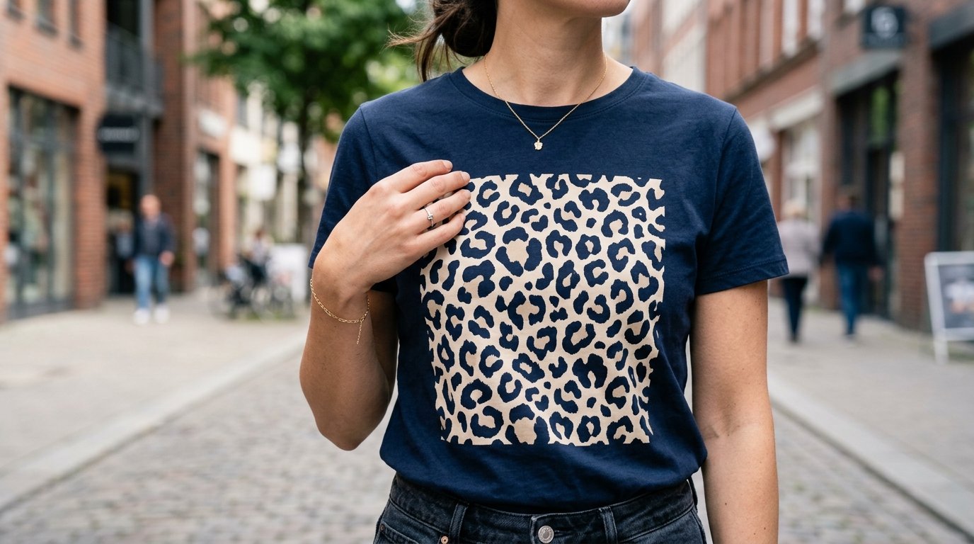 entdecken Sie das trendige Promod T-Shirt unter 18 Euro mit begehrtestem Frühjahrsdruck, das Ihre Garderobe komplett verwandelt