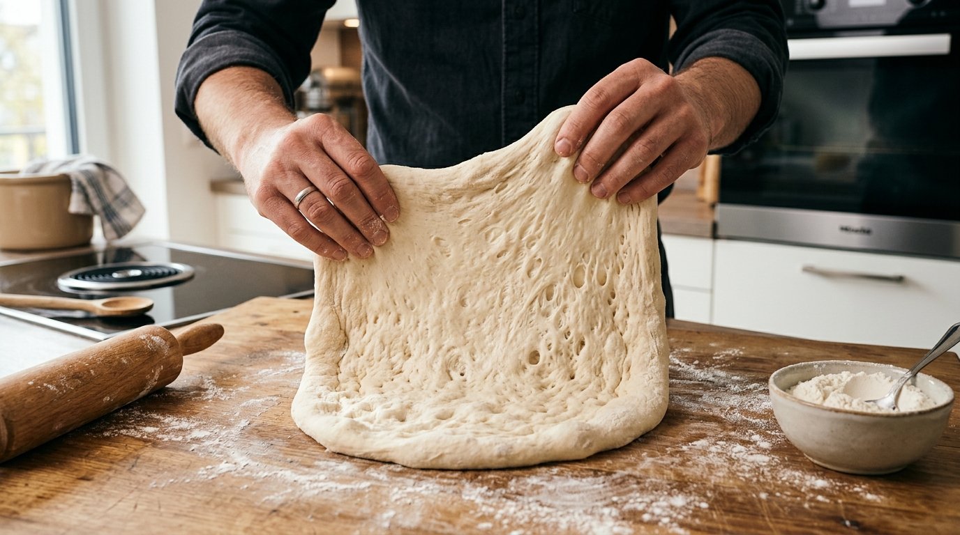 entdecken Sie die 2 häufigsten Fehler beim Pizzateig, die Sie vermeiden sollten, um einen perfekten, knusprigen und luftigen Boden zu erhalten