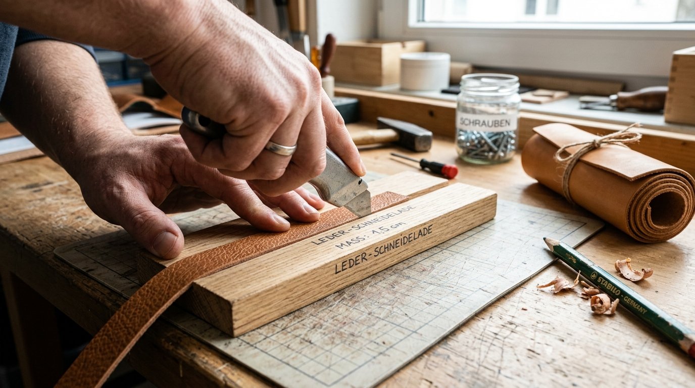 entdecken Sie den genialen DIY-Trick mit einer selbstgemachten Schablone, der Ihre Schneidearbeiten um über 70 Prozent beschleunigt und Bastler Zeit spart