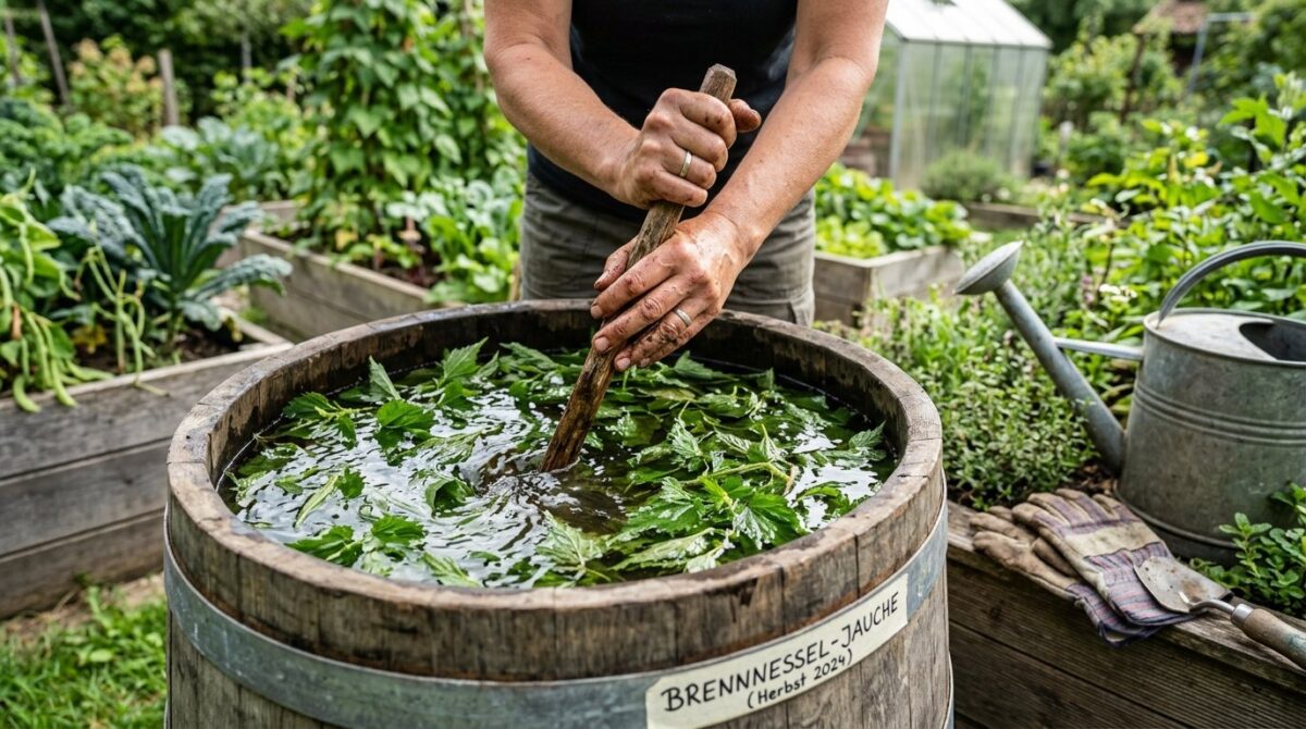 erfahren Sie, wie Sie Jauche richtig ansetzen und welche 3 häufigen Fehler die Wirkung ruinieren – für natürliche und effektive Pflanzenpflege