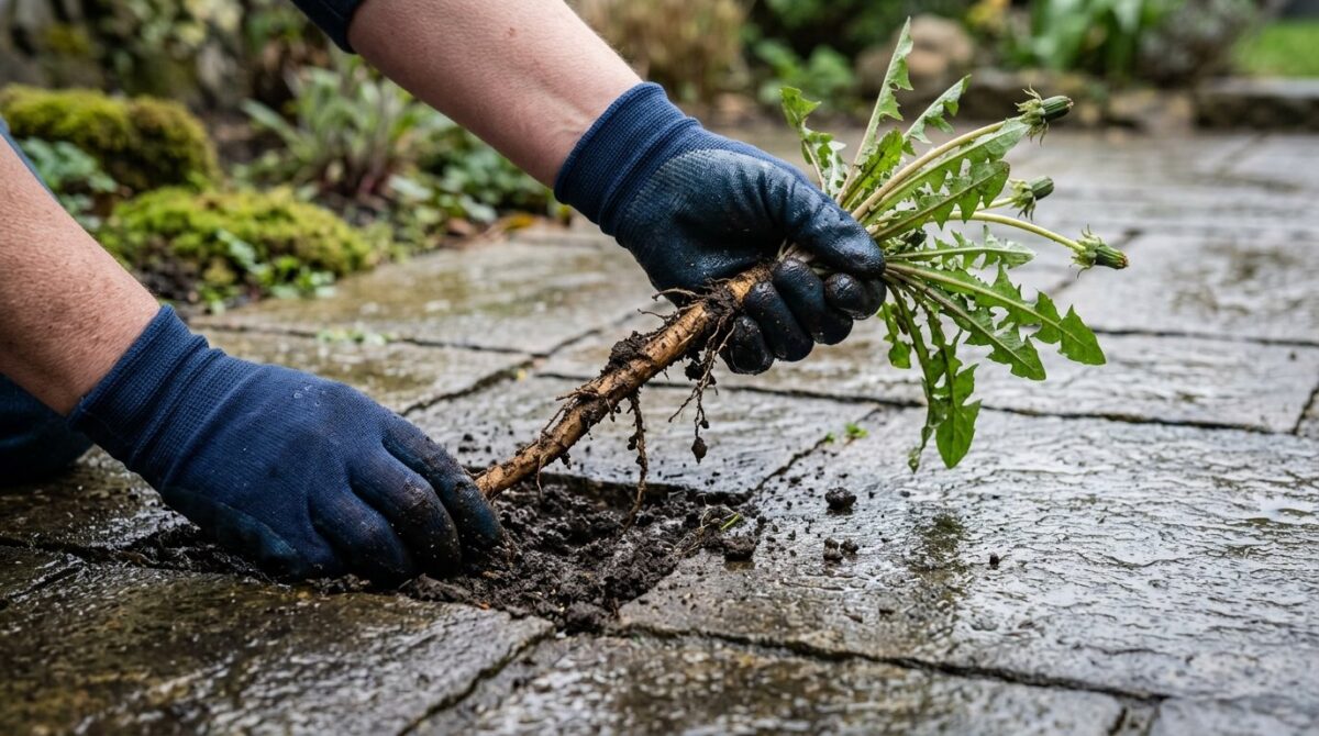 entdecken Sie, warum der richtige Zeitpunkt beim Unkrautjäten entscheidend ist und wie Sie Ihre Gartenfugen dauerhaft unkrautfrei halten