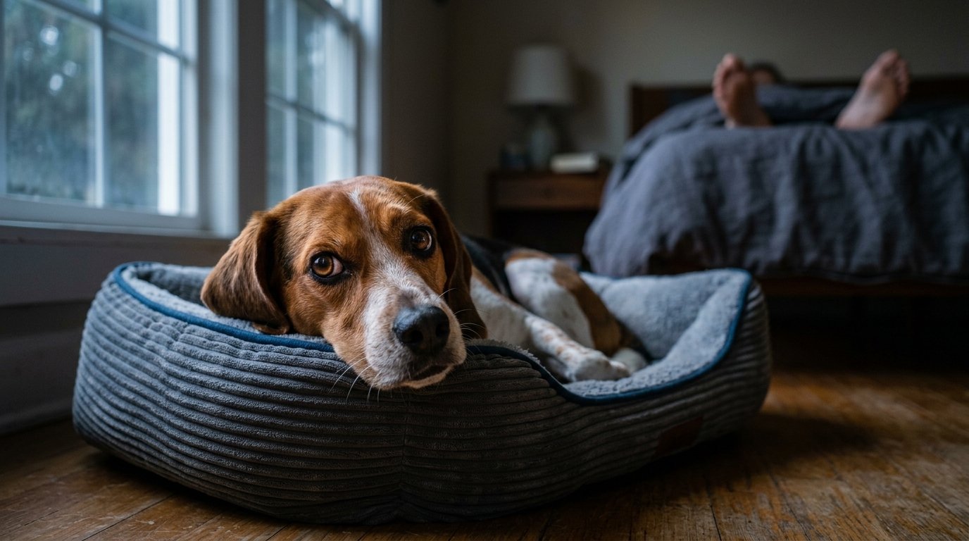 erfahren sie, warum ihr hund nachts unruhig ist und wie mentale überforderung stressfaktoren verursacht, die schlafprobleme auslösen