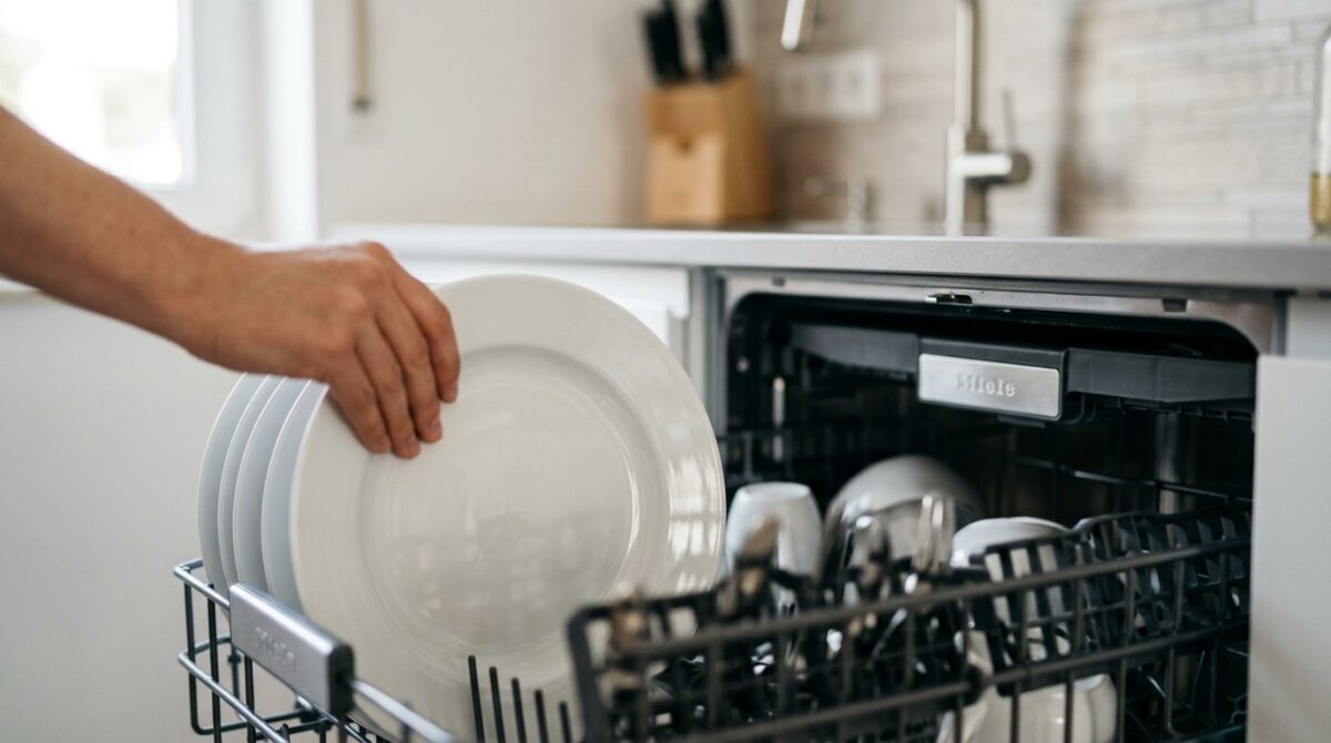 entdecken Sie die Drei-Schritte-Methode von Profiköchen für hygienisch saubere Teller ohne Spülmaschine oder Handspülung