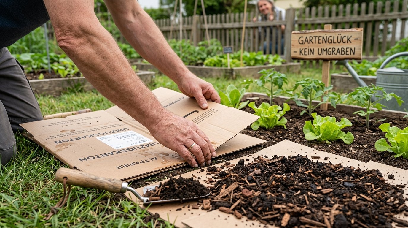 entdecken Sie, wie leere Pappkartons zu kreativer Gartendeko werden und Ihren Pflanzen helfen – ein nachhaltiger Zero-Waste-Trick für jeden Hobbygärtner
