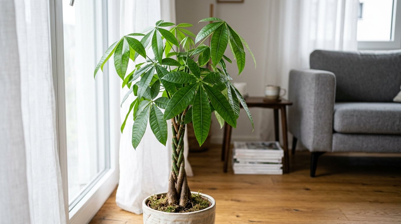 entdecken Sie den idealen Standort für Ihre Pachira aquatica und lassen Sie sie gerade und gesund wachsen mit unseren praktischen Tipps zur optimalen Positionierung im Haus